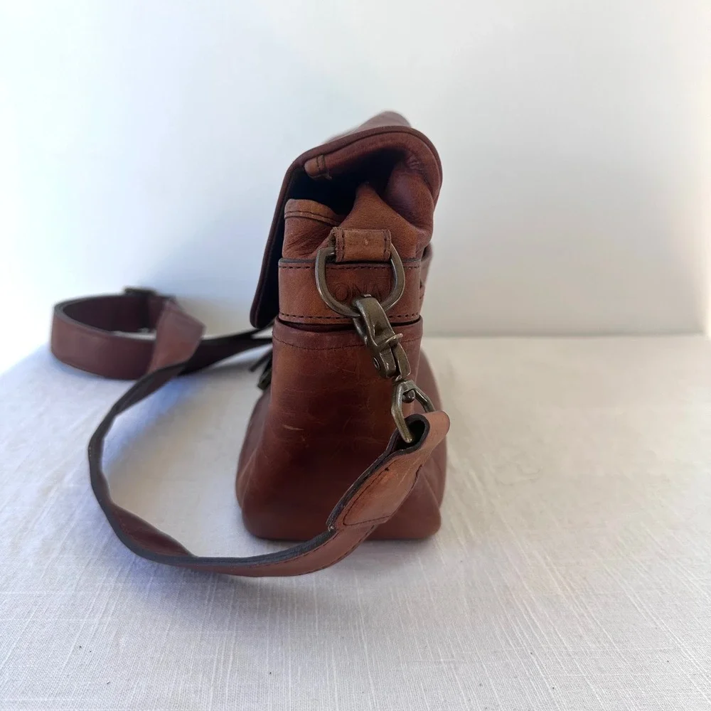 ONA The Bowery Leather Camera Bag Messenger Crossbody Antique Cognac‎ Brown